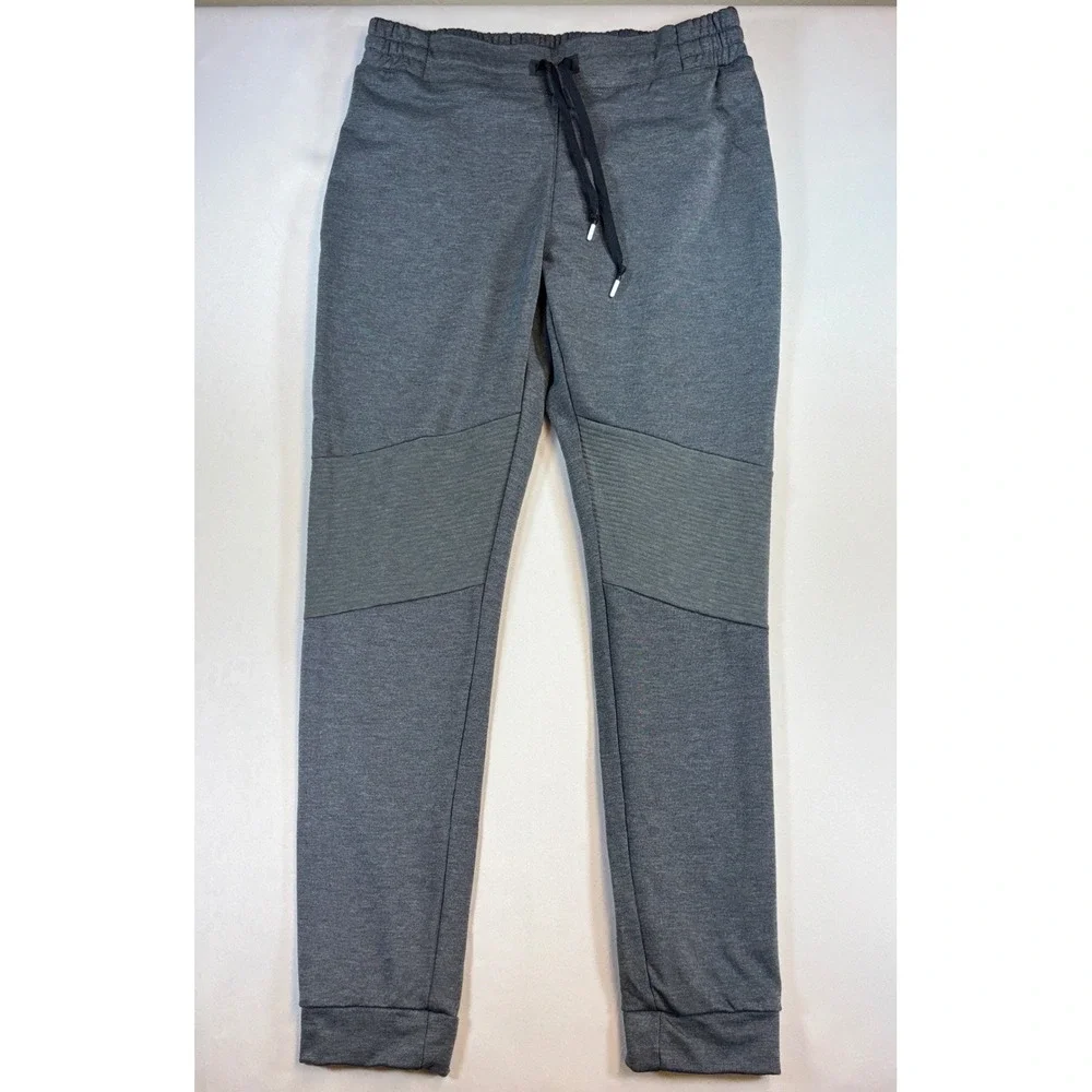 On Cloud Sweat Pants Men M Gray Green Ribbed Knee Athleisure Joggers On Running